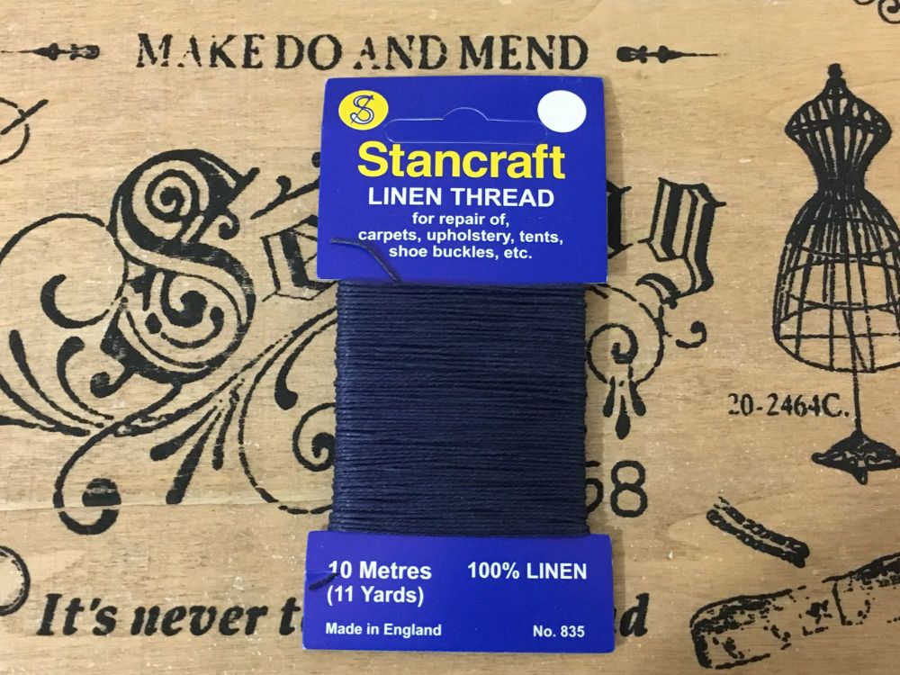 Stancraft Blue Linen Thread - 10 Metres