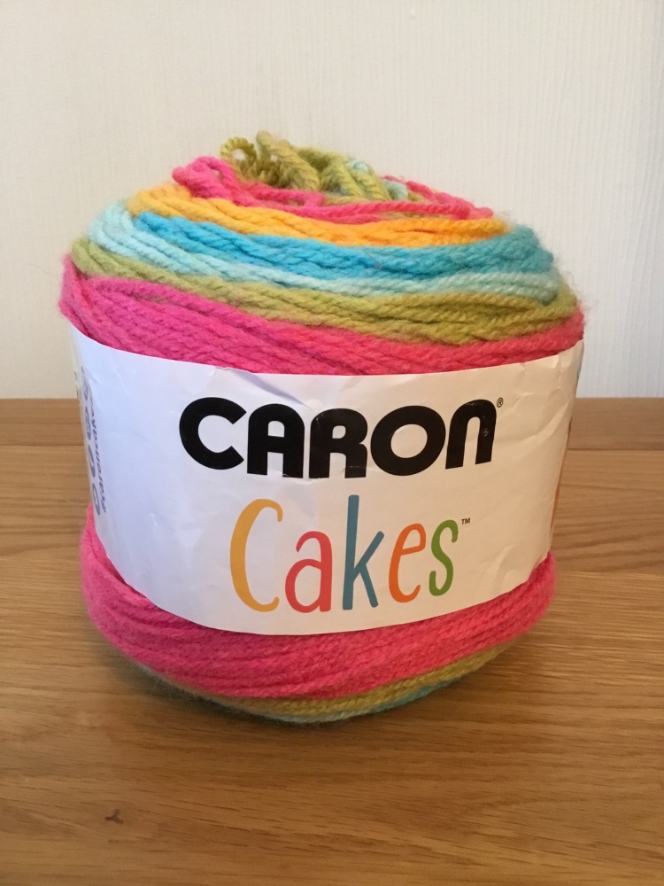 Caron cake yarn rainbow sherbet