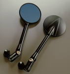 Mirrors 3 1/8" Round Type 2 - CNC Billet Black or Silver