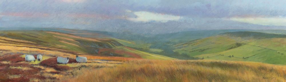 1.14.0 Farndale Evening 2017 acrylic 560mm x 140mm