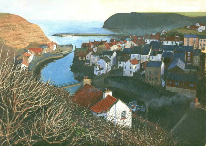 11. Staithes From Cowbar. Acrylic. 310 x 220mm. 2010