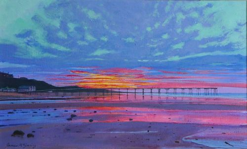 Sunset, Saltburn. SOLD