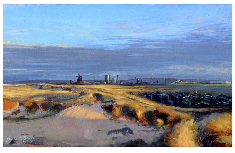 View From South Gare. Acrylic 2011