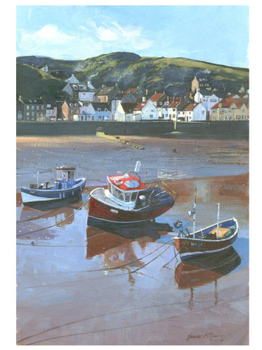 'Staithes Boats #2'  SOLD OUT