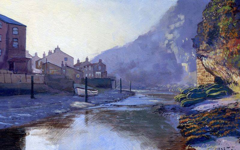 0001 Staithes Afternoon acrylic 2014 160 x 100mm