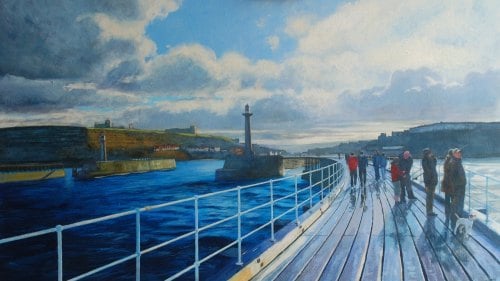 'Whitby, West Pier' 