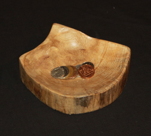 Hand Carved Coin / Key Dish