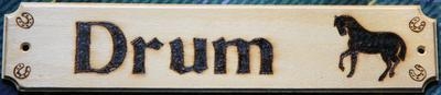 Wooden Horse Name Plates (with picture2)