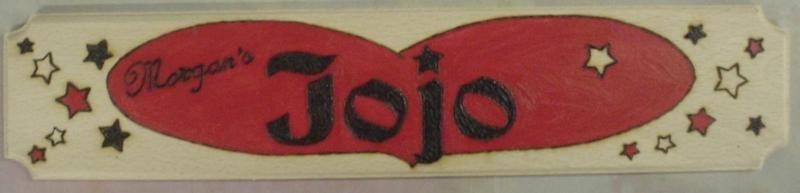 Jojo heart stars with custom name red