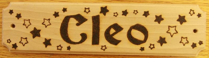 20120098 Cleo doggie plate with stars