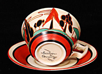 TREES & HOUSE ATHENS CUP & SAUCER