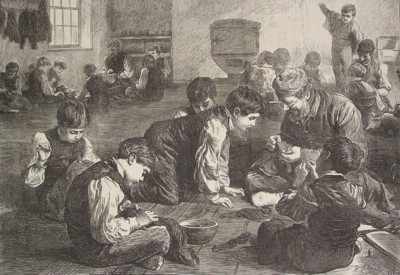 The instruction of pauper children at the South Metropolitan District School, Sutton, 1872.