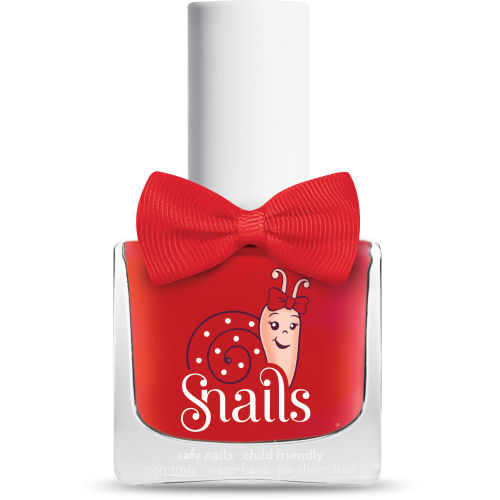 <!-- 008 -->Ladybird - RED Snails  Nails Washable Polish 