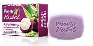 Parrot Herbal Soap with Aloe Vera for radiant skin - Purple