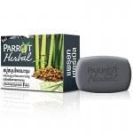 Parrot Herbal Soap with Bamboo Charcoal for deodarising - Black