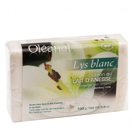 Donkey Milk Soap with White Lillies 100g - Oleanat
