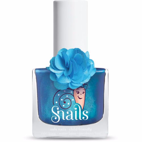 <!-- 008 -->LILY- BLUE Snails  Nails Washable Polish 