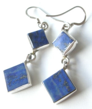 Lapiz Lazuli Silver Earrings