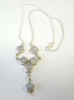 Moonstone Silver Necklace