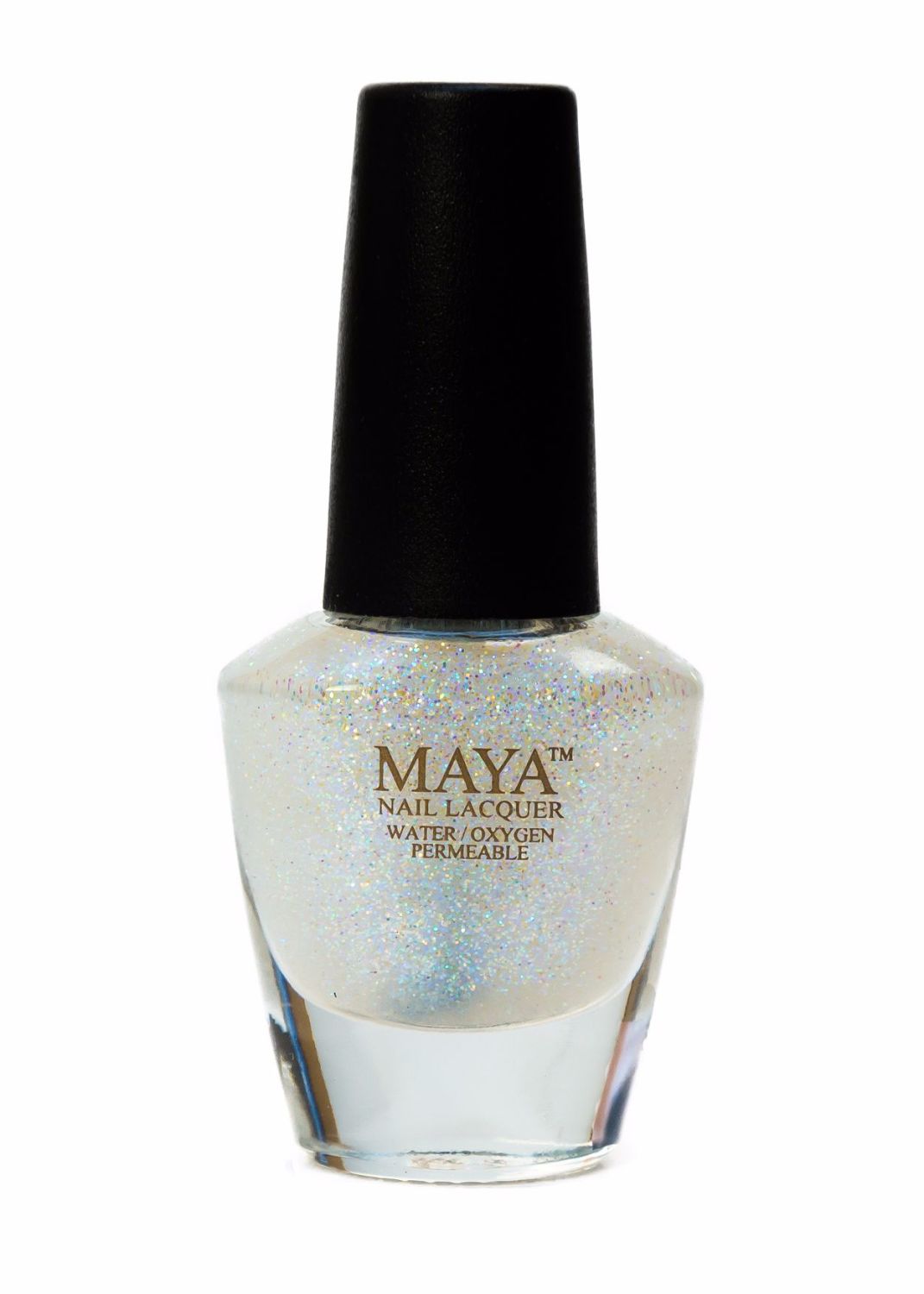 Maya Breathable Nail Polish - Top Coat Glitter