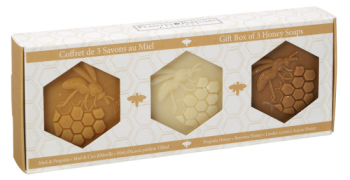 Honey Soap with Beeswax gift box made in Provence 