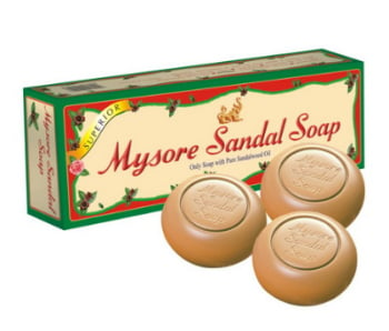 Mysore Sandal Soap natural herbal Ayurvedic 3 x 150g bar (mysore)