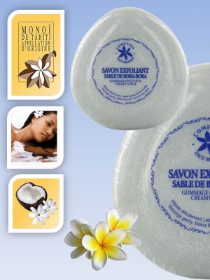 Exfoliating Soap with Bora-Bora Sand - Monoï de Tahiti 100 grams