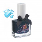 <!-- 002 -->Black Beauty - BLACK Snails  Nails Washable Polish * NEW COLOUR