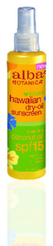  Tanning Oil Coco Dry   SPF15 Alba Botanica 