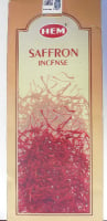Saffron incense - hand rolled in India - 20 sticks