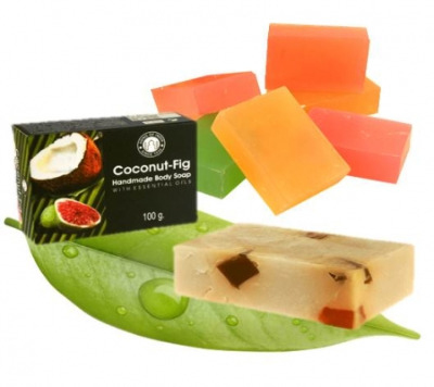 Coconut Fig  with Essential Oils - Herbal Soap