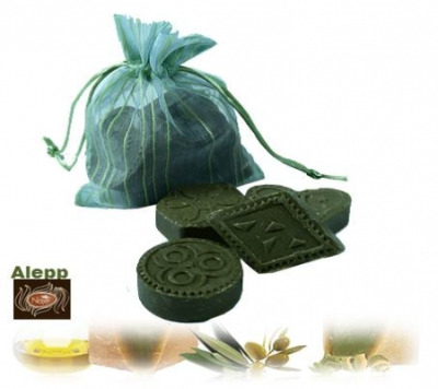 Aleppo Herbal Soap Olive Oil & 12% 4 x 30g - Frankincense