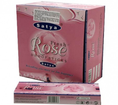 Rose Nag Champa Dhoop Cones 12 cones with stand