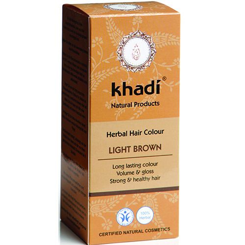Herbal Hair Colour LIGHT BROWN - 100g - Khadi