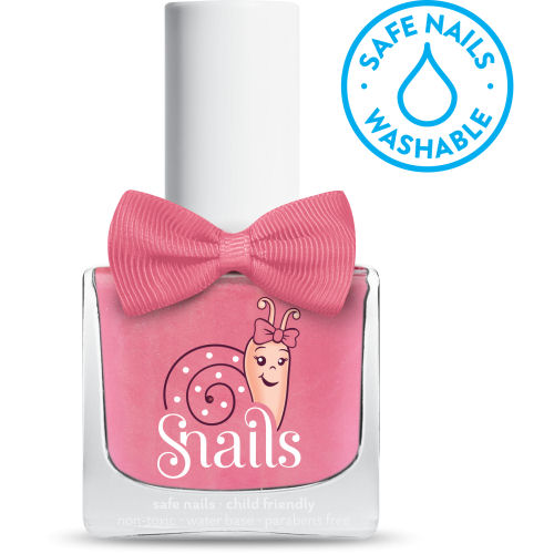 <!-- 006 -->Fairytale - Soft PINK Snails  Nails Washable Polish 