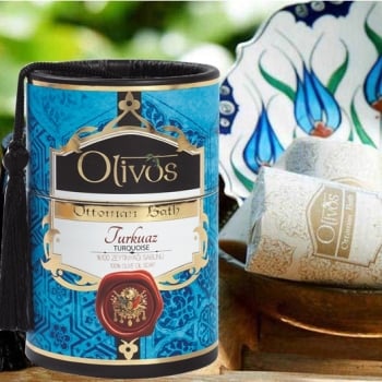 Olivos Ottoman Bath Turkish Soap - Turquoise 2 x 100g