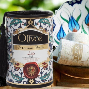 Olivos Ottoman Bath Turkish Soap - Tulip  2 x 100g