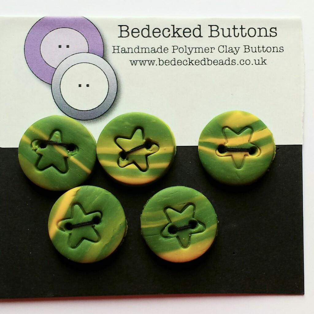 Green and Yellow Buttons, Star Buttons