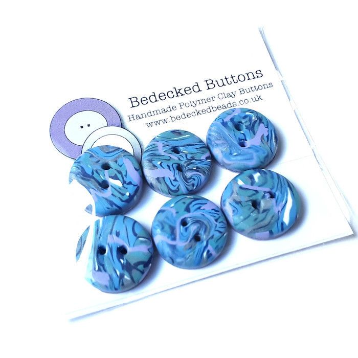 Small Buttons, Blue and Lilac Buttons