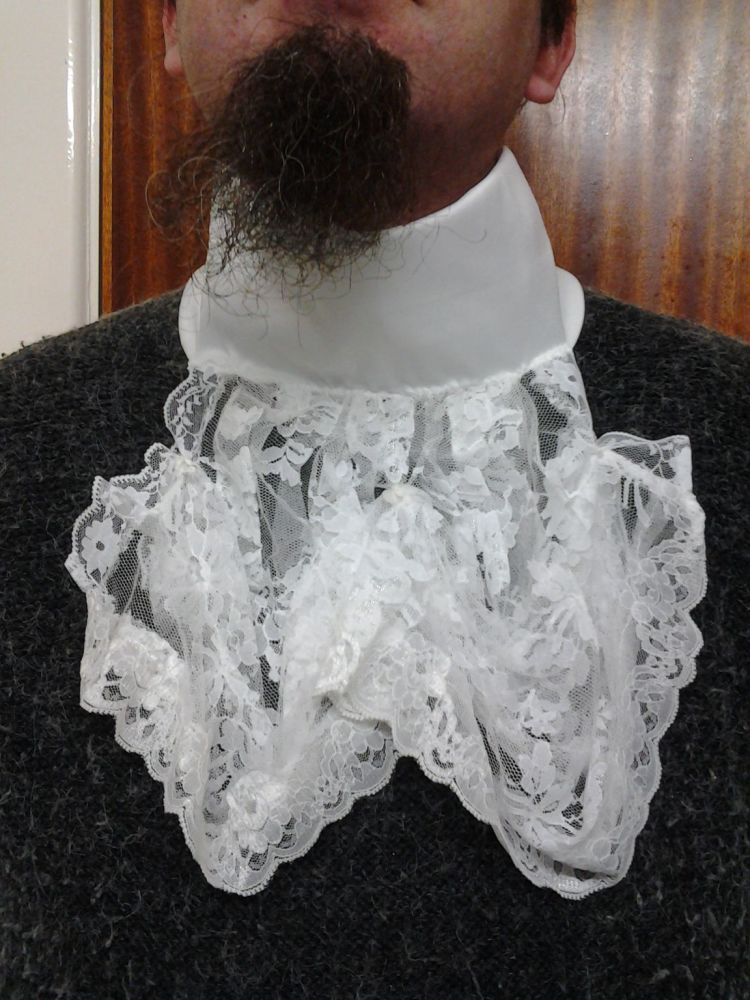 Silk &amp; Poly Lace Cravat