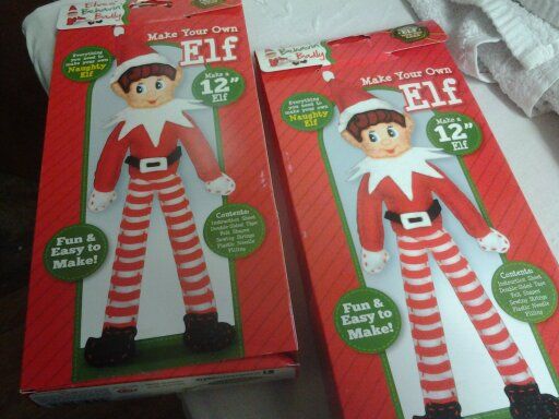 2 x Christmas Elf Make -it Craft kits 