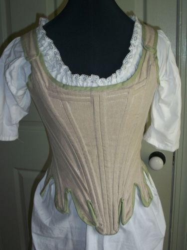Historical Boned corset with Chemise gown