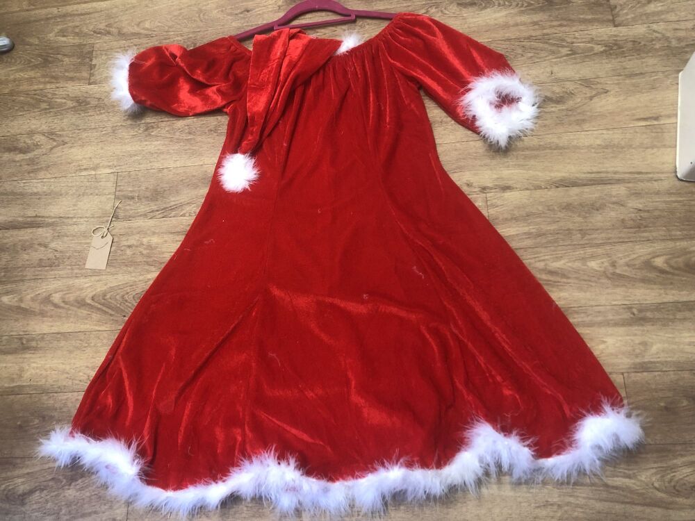 Velour Mrs Santa dress