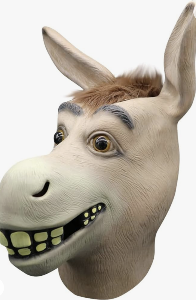 Donkey costume mask
