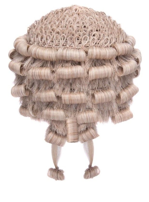 traditional barrister wig back