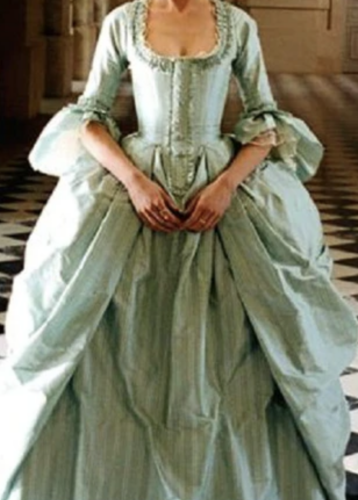 Marie Antoinette dress 17th century French court dress pale green