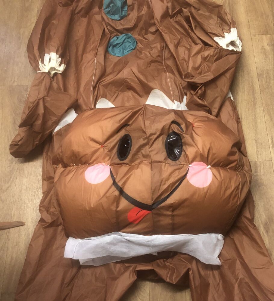 Gingerbread man mascot costume