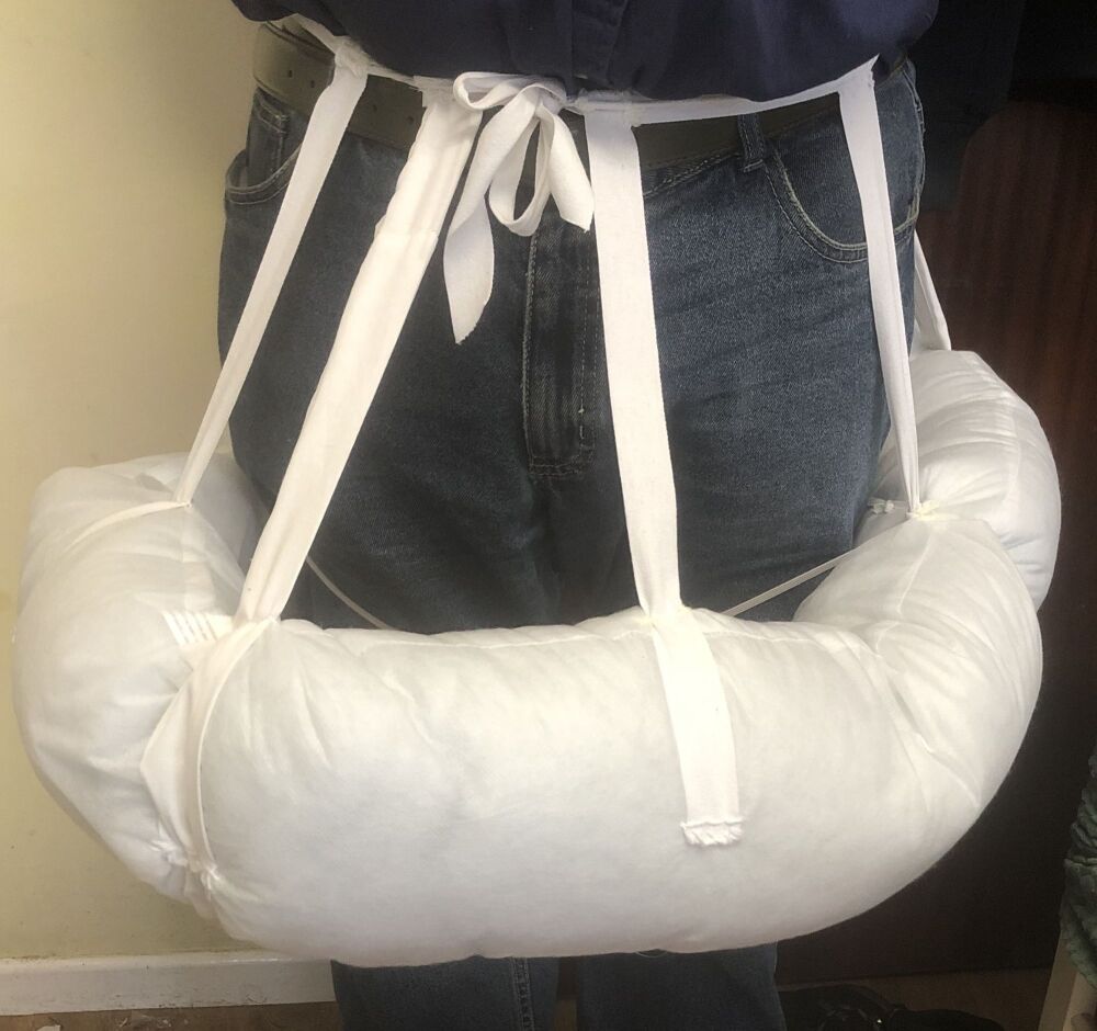 Front tie pannier underskirt cage for Mrs Potts costume Front tie pannier underskirt cage for Mrs Potts costume