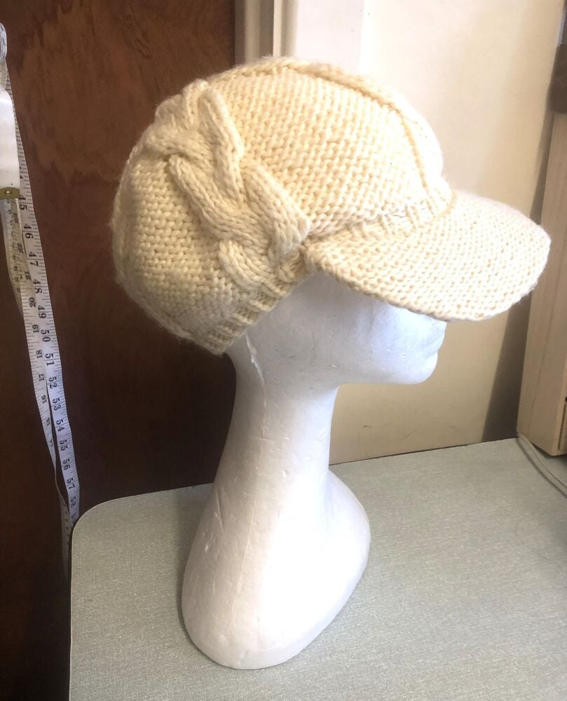 cable knit baker boy arran hat1 cable knit baker boy arran hat1