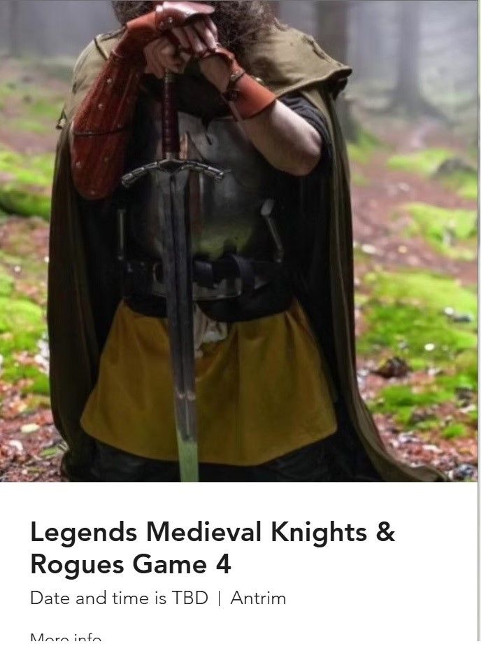 new larp game Antrim 2026